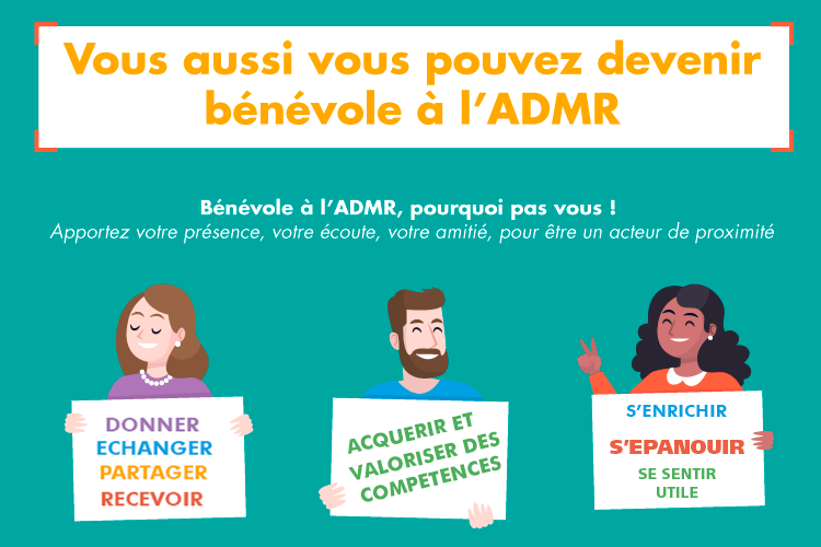 Vous aussi vous pouvez devenir bénévole à l'ADMR